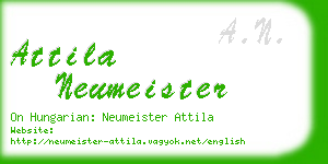 attila neumeister business card